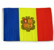 12x18 inch 12"x18" Andorra Sleeve Flag Boat Car Garden