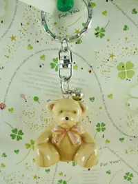 在飛比找樂天市場購物網優惠-【震撼精品百貨】泰迪熊 Teddy Bear 鑰匙圈-米粉色