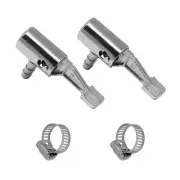 2 Pack 1/4" Lock On All Metal Air Chuck Mini Air Compressor Tire Inflator Chuck