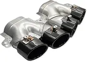 2pcs/lot Quad Car Exhaust Tip Compatible For Benz W205 C205 S205 A205 C43 2019+ Muffler Tip Stainless Steel Tip Exhaust System Nozzle(Black)