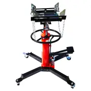 [USA Direct] 2 Stage Load 1600LBS/0.75T Transmission Jack Truck Jack 360° Swivel Wheels With 2 Spring Brakes