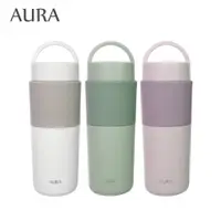 在飛比找蝦皮購物優惠-WOKY沃廚 【AURA 艾樂】隨行提手真陶瓷保溫杯525m