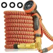 100 ft Expandable Garden Hose with 10 Function Spray Nozzle
