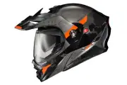 Exo At960 Modular Helmet Topographic Black/Orange For Xl