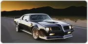 QEOPGNE Car Large Mouse Pad Gaming Mousepad Classic Automotive Black Cool American Muscle Car Desk Mat for Keyboard and Mouse Mat Non-Slip Rubber Desk Pad 30x60cm