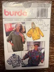 Burda 4416 UNCUT Sewing Pattern, Misses' & Men's Pullover Skishirt