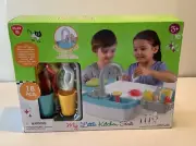 PlayGO My Little Kitchen Sink and Accessories Sealed 18 PCs Running Water