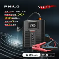 在飛比找樂天市場購物網優惠-Philo 飛樂 STP12多功能4 in 1汽柴油救車電源