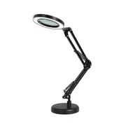 Magnifying Glass With 64 Leds Desk Lamp 8 Times Magnification 10 Levels Of Adjustable Brightness Dimmable
