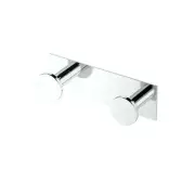 Gatco 1284 Glam Double Robe Hook Rack - Chrome
