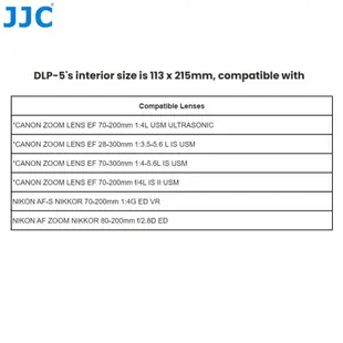 JJC 相機鏡頭收納包 佳能EF 70-200mm 70-300mm 28-300mm 尼康AF-S 70-200mm等