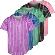 [Phoneutrix] Blank Plain Hip Hop Hipster Baseball Jersey Button Down Shirts Sports Uniforms Men Women Jersey