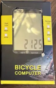 YA100A Bicycle Speedometer 2.8in LCD Display Cycling Speedometer Black