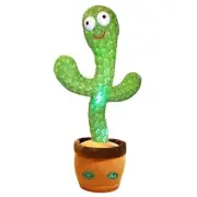 Dancing Talking Cactus Mimicking Toy,Talking Repeat Singing Sunny Cactus Toy