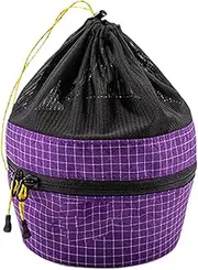 Shenrongtong Cookware Bag Camping - Carry Pouch for Camp Tableware,Portable Bowl Dish Carrying Bag for Picnic Camping, Outdoor Cookware Storage, Purple, Refer to description, Unisex