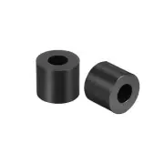 Nylon Round Spacer Washer 3.2mmx7mmx5mm Unthreaded for M3 Screws Black 100Pcs