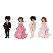 Miniature Couple Figurine Pair Valentine s Day Proposal Couples for Ornam