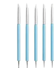 Ball Style Tools, Nail Design, Doting Tool, Clay Saving Tools, Art Carving and , Including a Carry Bag, Polish Nail Doting, Tool Set for Beginners