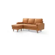 Coogee L-Shape Faux Leather Reversiable Chhaise Sofa