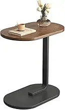 Blelsa End Tables Bedside Tables, Sofa Side Table, Side Cabinet, Side Table, Small Coffee Table, Living Room Home Balcony Corner Table, Small Table, Storage Bedside Table Walnut Color + Black Frame
