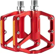 Pedals Bike Universal Pedals Aluminum Alloy Road Mountain Reflective Film Bike Bearing Cycling Pedals Lightweight