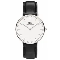 在飛比找森森購物網優惠-DW Daniel Wellington 經典黑色皮革時尚女