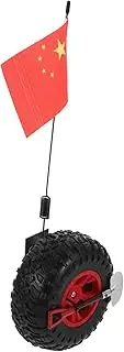 Sosoport 1 Set Bicycle Banner High Visibility Bike Flag High Visibility Bicycle Flag Bicycle Warning Flags Reflective Bike Trailer Flag Red Bike Flag Cycling Safety Flag The Bik Alloy