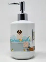 Moscow Watchdog in Bathtub Ceramic Soap Dispenser Hand Soap Dispenser Pump