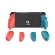 Skull & Co. GripCase OLED Only for Nintendo SWITCH OLED Model - Neon Red & Blue