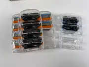 12 Gillette Mens Razor Blade Refills, 10 Fusion5 Cartridges, 2 ProGlide Box 14b3