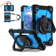 Heavy Duty Silicone Case with S Pen Holder Shoulder Strap for Samsung Tab A9-G