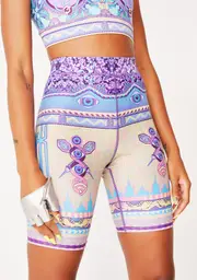 [Nixi Killick] Logic Lattice Unisex Biker Shorts