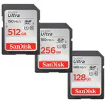 SANDISK 128G 256G 512G SDXC ULTRA 140/150MB SDHC UHS 相機記憶卡