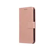 2Pcs For Iphone 11 Embossed Kaleidoscope Flower Left And Right Open Leather Case With Stand and Card Slot and Wallet(Rose Gold)