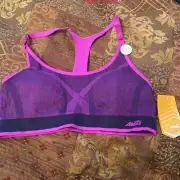 NEW Women's AVIA Seamless Athletic Padded Sports Bra Full Figure- Fuchsia Violet
