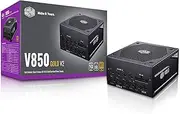 Cooler Master V850 Gold V2 Full Modular, 850W, 80+ Gold Efficiency, Semi-fanless Operation, 16AWG PCIe high-Efficiency Cables,Black Edition