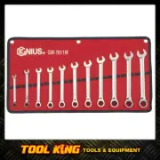 Genius Tools 11pc Metric Combination Ratcheting Spanner Set GW-7611M