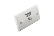 F-Type TV RF Aerial Antenna Wall Plate Wallplate DIY White suits Foxtel
