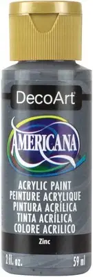 DecoArt Americana Acrylic Paint 2oz-Zinc Opaque DA-304
