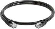 Cat5e 3FT Network Ethernet Patch Cable, 350Mhz Internet Wire, Compatible with PC, Laptop, Modem, Router, TVs, Printer Cord, Consoles for Home and Office, Black