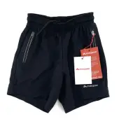 Macpac Kids Fast Track Drawstring Shorts Outdoor Hiking Size 8 Black New