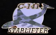 C-141 STARLIFTER HAT LAPEL PIN UP US AIR FORCE ANG PILOT AIRCREW WING GIFT MAC 1