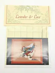 Vintage 1989 Lavender & Lace Victorian Angel of Light Cross Stitch Pattern NEW