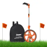 Distance Measuring Wheel with Marking Flags, Measure Wheel in Feet and Inches, C