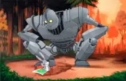 Iron Giant & Bugs Bunny Mash-up Art Print
