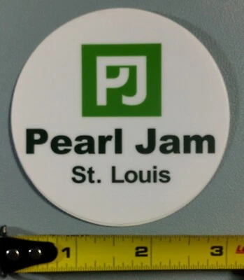 Pearl Jam Decal Sticker Slap 3" St. Louis MO