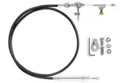 Lokar Hi-Tech Kick Down Kit Braided Stainless Steel Housing TH-350 Trans