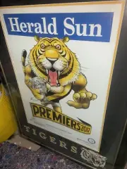 2017 Afl Richmomd Tigers Limited Edition Premiership Poster Mark Knight