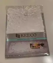 KEECO Battenburg Lace Table Runner Dresser Scarf 16" x 54" White NIP