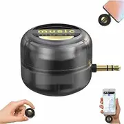 Portable 5x Speaker Amplifier–plug & Play for Music/Calls, Mini Portable Speaker Phone Speakers Amplifier, Compact Speakers for Home or Travel, For Smartphone Tablet Notebook(Transparent Black,Type-c)